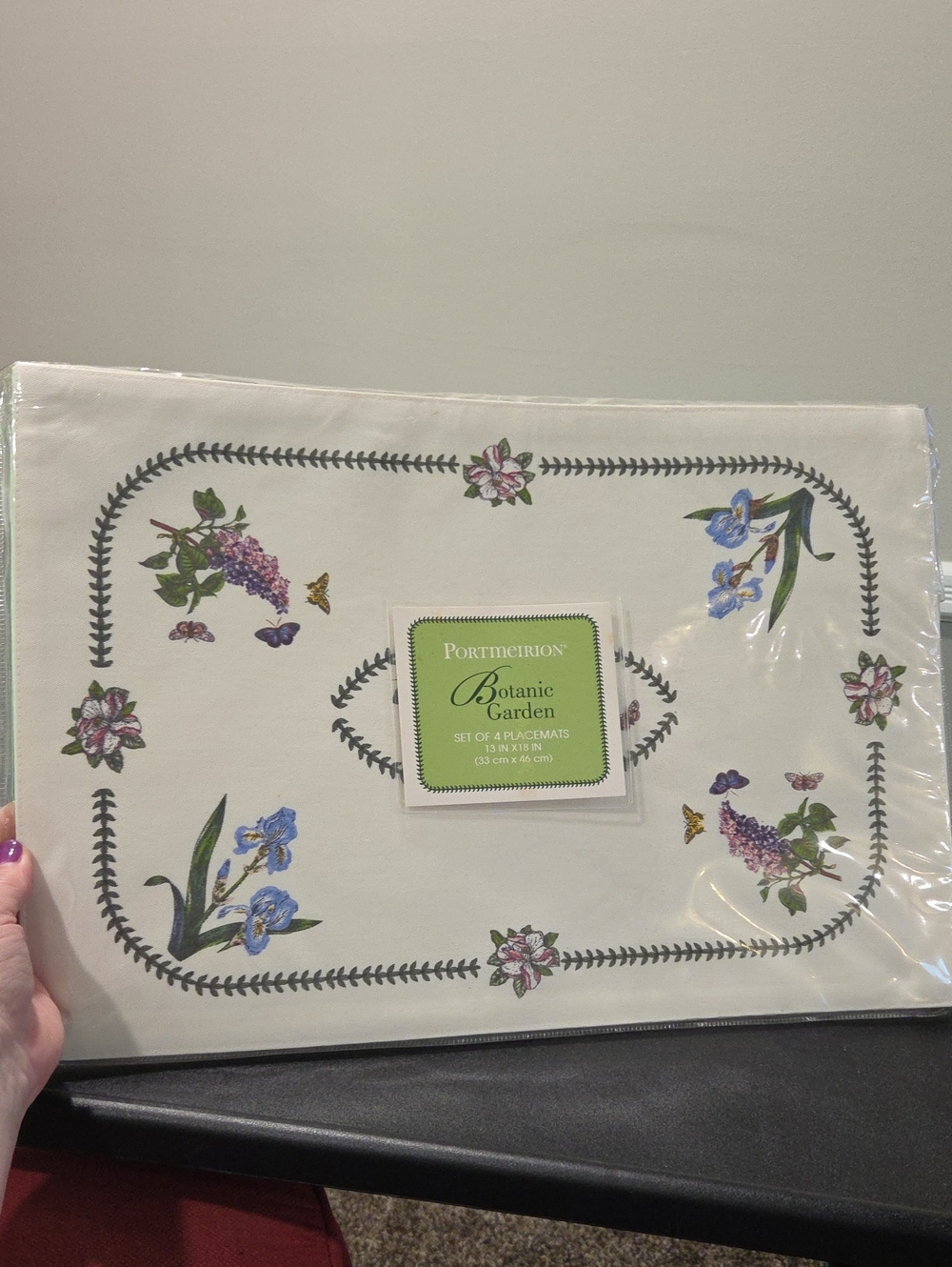 NIW Portmeirion Botanic Garden Floral Placemat Set 4